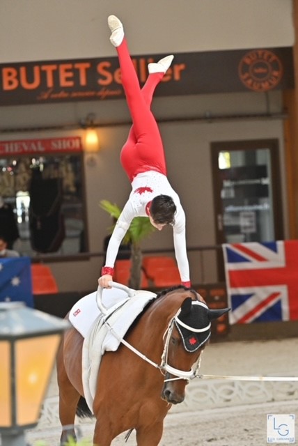 Averill Saunders Becomes Repeat Record Breaker at 2021 FEI Vaulting World Championships for Juniors